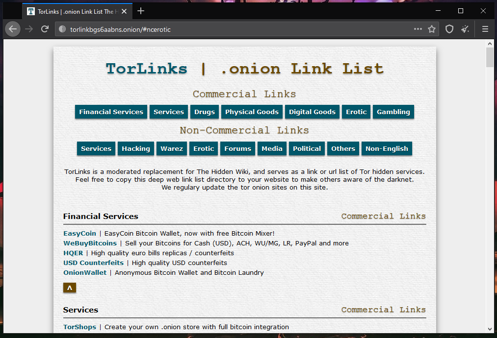 Dark Web Search Engines Part-10: TorLinks — TiydoSoft